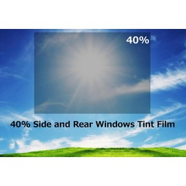 PROTINT WINDOWS 40% Shade Color 36 Inches by 10 Feet Window Tint Film Roll, for Privacy and Heat Reduction