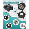 Foruly Inline Thermostat Housing Aluminum with Bypass Sensor Port -
