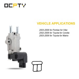 OCPTY Fuel Injection Idle Air Control Valve 2227022060 Fit for 2003-2006 for Pontiac for Vibe 1.8l, 2002-2006 for Toyota for Corolla 1.8l, 2003-2006 for Toyota for Matrix 1.8l