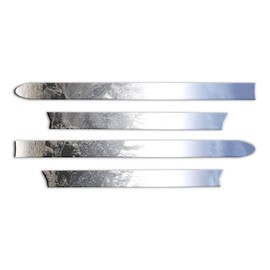 Upgrade Your Auto 4Pc Body Side Moulding Trim Stainless Steel for Nissan Titan 2004-2012 Crew Cab