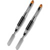 2-Pack of Dual-ended 2-in-1 Gel Nail Brush and Picker, Combining