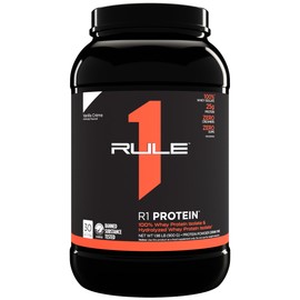 Rule 1 Proteins Rule One Proteins R1 Protein - 25g Fast-Acting, Super-Pure 100% Isolate and Hydrolysate Protein Powder with 6g BCAAs (2 Pounds*, Vanilla Crme)