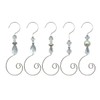 WEIBIAO Christmas Ornament Hooks - Silver Wire Hooks, Acrylic Jewelry
