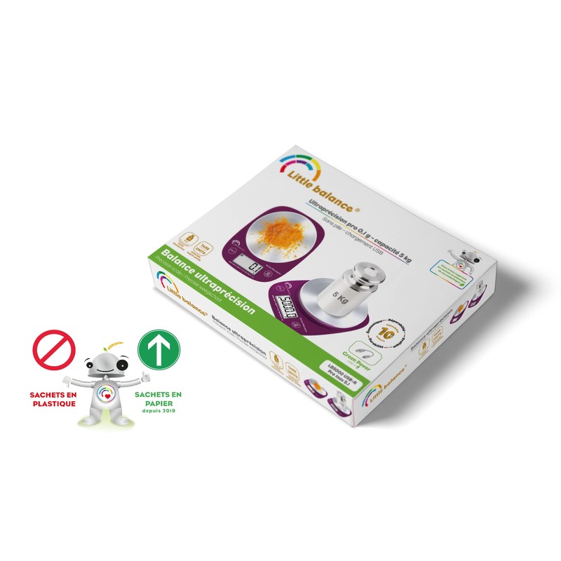 LITTLE BALANCE 8465 Pro Inox 5.1 USB-R Kitchen Scales without
