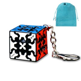 Kancharo Gear Cube (Comes with Convenient Storage Pouch) (Gear Cube Keychain)