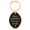 Graphic Workshop Key Ring Sun in the Heart, gold