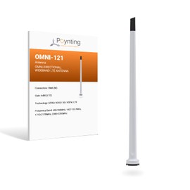 Poynting OMNI-121 Omnidirectional Wideband Cellular Antenna | SISO | 4G LTE | WiFi 2.4 GHz | 698-2700 MHz | 22-inches (5 Meter Cable)