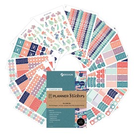 AVERY Zweckform Starter Set Planner Stickers 1,257 Stickers (Bullet Journal Sticker, Made in Germany, for Calendar, Bullet Journal, Diary, Family Planner, Bullet Journal Accessories, Can Be Writtened)