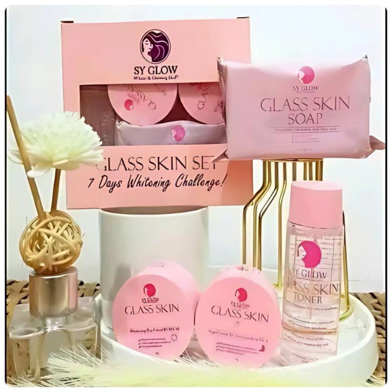 SY Glow X10 Bleaching Whipped Cream + Glass Skin Set