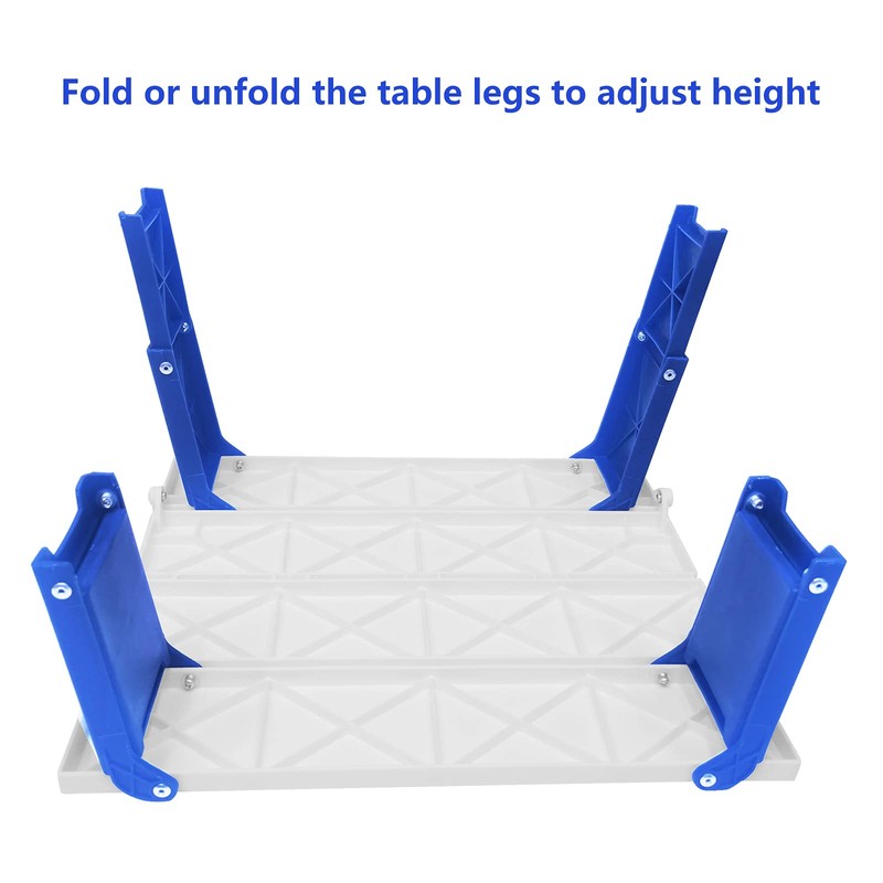 Modern-Depo 15.9"x14.2"x9.6" Large Portable Folding Beach Table for Sand Foldable