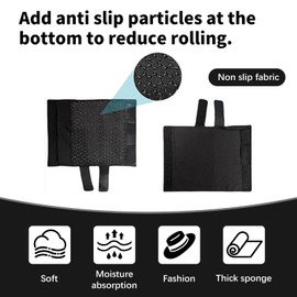 2 Stück KrüCken Griffpolster,KrüCken Polster, Bequem Und Rutschfest, Verhindert Druck, Enthalten Unterarm-KrüCkenpolster 2 Stück Schwarz, GeräUschloser Anti-Rutsch-Kleber 2 StüCk Schwarz