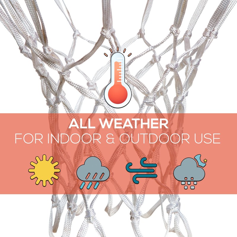 BETTERLINE 2-Pack Heavy Duty Basketball Nets | Premium Quality All-Weather