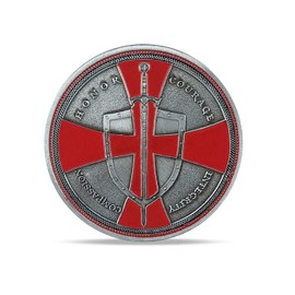 Knights Templar Challenge Coin Christian Memorial Gift