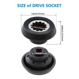 2 Packs Blender Drive Socket Kit, Replacement Blender Gear for NutriBullet Blender RX N17-1001 NB-301S 1700W Juicer Mixer, Premium Replacement Blender Parts