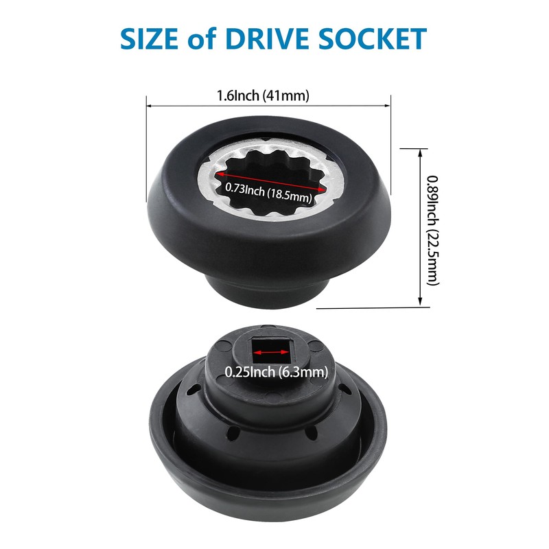 2 Packs Blender Drive Socket Kit, Replacement Blender Gear for