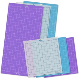 ReArt Cutting Mat Variety 6 Packs for Silhouette Cameo 4/3/2/1 - Strong Grip, Standard Grip, Light Grip, 12in x 12in x 3 Packs, 12in x 24in x 3 Packs.