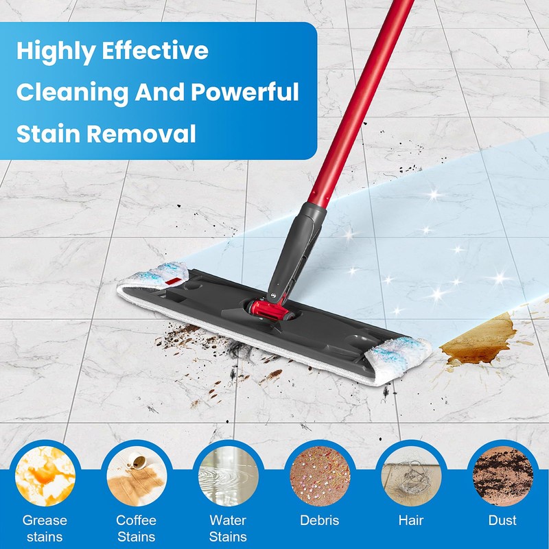 6 Pack Mop Replacement Heads for O-Cedar H2prO Flat Mop