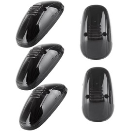 ECCPP 5x Smoke Cab Roof Marker Clearance Covers For 1999-2002 for Dodge for Ram 2500 3500 4500