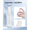 UCEC Clear Plastic Bottles for Essential Oils, 1oz/30ml Empty Small
