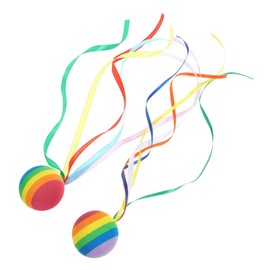 KOMBIUDA 2pcs Car Antenna Topper Decoration Durable Vehicle Antenna Ball with Ribbon Easy Installation for Various Car Models Wear Resistant Stylish Accessory for Personalization