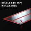 ACLONG Glossy Black Stainless Steel Pillar Posts Door Window Trim