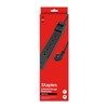 Staples TECH 6-Outlet Surge Protector, 6', 1800 Joules, Black (ST62779)