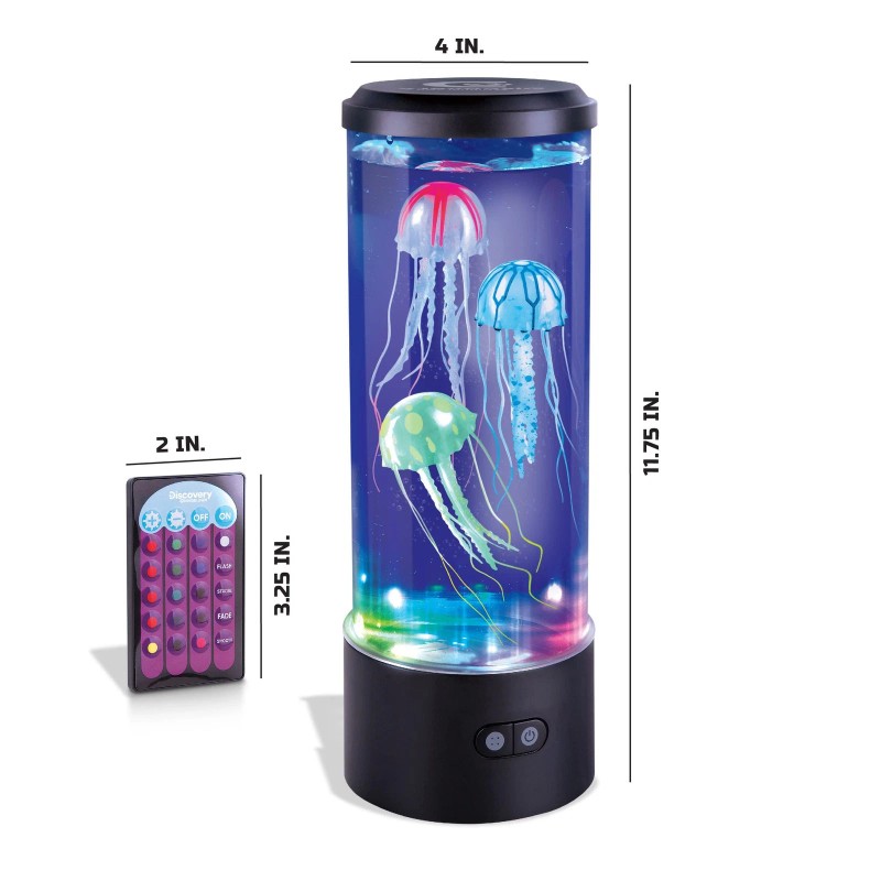 Discovery Kids 15 Lighting Options LED Jellyfish Aquarium Lamp with