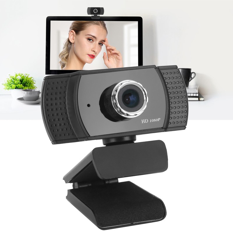 1080P Webcam Cameras for Computers with Builtin Microphone for Online