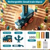 KBIBCK Domino Train Toy Set, Domino Train Set with 100