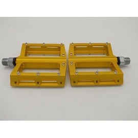 Neco CNC Aluminum Alloy BMX Downhill ATB Platform 9/16 Pedals (Gold)