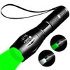 YZYOE Two-in-one Flashlight with White Light and Green Light，Green Flashlight