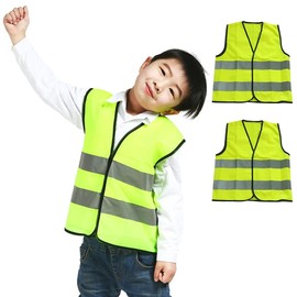 2 Pcs Safety Vest afety Reflective Vest High Visibility High Vis Construction with Elastic Waistband,Jacket with Reflective Strips for Outdoor