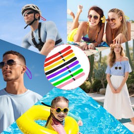 VITASHYNX 8 Pcs Floating Glasses Strap, Sunglasses Floating Strap, Buoyant Glasses Retainer For Boating Kayaking Fishing Paddleboarding Beach Lake Pool