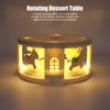 Rotary Dessert Machine LED Carousel Automatic Rotating Dessert Display Table