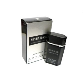 Azzaro VINTAGEAZZARO SILVER BLACK 0.23oz 7ml EAU DE TOILETTE SPLASH NIB MINI OLD STOCK