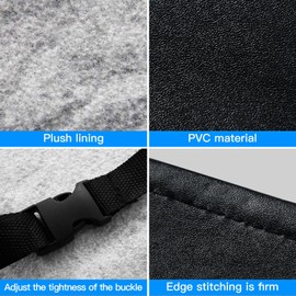 DEDC RV Tire Covers Set of 4 Wheel 27"-30", 2 Pack - Waterproof & UV Resistant - Wind Resistant - Easy to Install - Black Vinyl - Fits 27"-30" Dia Wheels for RV, Trailer, Truck