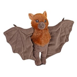 Wild Republic Splendors-Eco Flying Fox Bat, Stuffed Animal, 6 inch, Plush Toy, Eco-Friendly