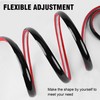 Miuwauer Flexible Quarter Round Molding Self Adhesive (Black, 19.7 Ft)