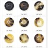 10 PCS 4 Holes Round Pattern Resin Buttons Flatback Sewing