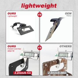 Xitomer Fender Eliminator Fit for DAX125 Dax 125 2022 2023 2024 2025 Tail Tidy Motorcycle License Plate Bracket, with License Plate Light