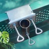 efuturetime Parasol Balcony Bracket Adjustable, Space-Saving Garden Umbrella Diameter 25-38
