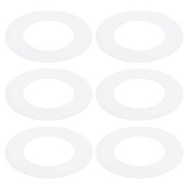 PATIKIL Goof Rings for 10 Inch Recessed Can Lighting Down Light, 6 Pcs Metal Goof Trim Rings Cover, Outer Diameter 10-inch, Inner Diameter 6.29-inch, Matte Finish White, Flush Mount