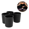 ARTIBETTER 4Pcs Romantic Glass Candle Cup Simple Table Candle Holder