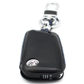 Finest Folia Leder Schlssel Hlle VD (Nur Keyless Go) von Finest-Folia GmbH (Schwarz Blau)