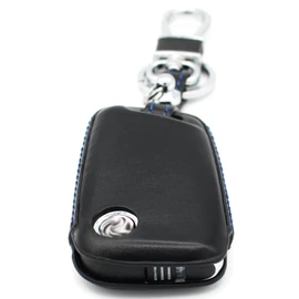 Finest Folia Leder Schlssel Hlle VD (Nur Keyless Go) von Finest-Folia GmbH (Schwarz Blau)