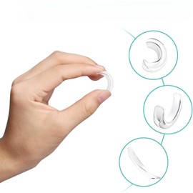 Posoto 8-piece invisible transparent ring sizer set, including 8 adjusters, 1 silver cleaning cloth Patch ring sizer for men and women, fits any ring, loose rings of various sizes