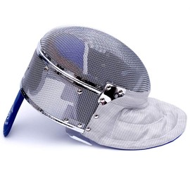 LEONARK Fencing Saber Mask Helmet CE 350N Certified National Grade Masque (Grey_Fixed, XS)