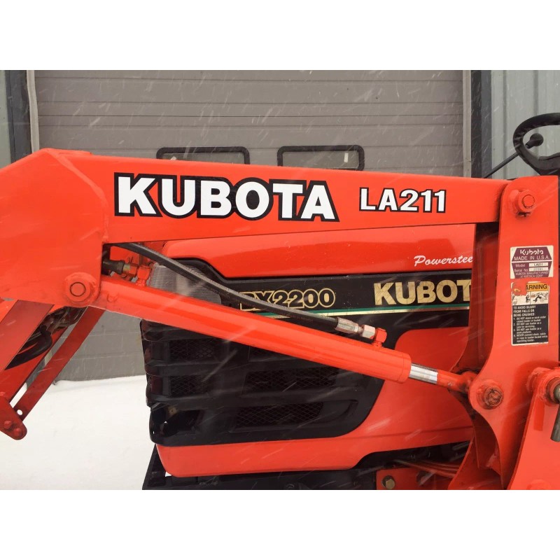 KUBOTA L BX B series TRACTOR VINYL DECAL STICKER -WHITE