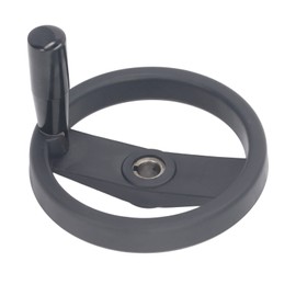 Hand Wheel 16mm Center Hole 160mm Outer Diameter with Revolving Handle 2 Spoked Lathe Milling Machine Grinder Handwheel