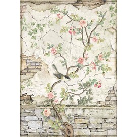 STAMPERIA INTERNATIONAL, KFT Rice Paper Pack A4, Little Bird On Branch, One Size